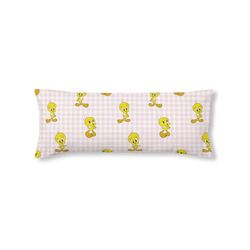 BELUM | 100% Cotton Tweety Vichy Pink Bed 90cm Soft Pillow Case, Pillow Case Various Sizes