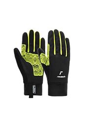 Reusch Arien STORMBLOXX Touch-TEC - Guanti sportivi antivento per corsa, ciclismo, escursionismo, sci di fondo, touch screen, colore: nero/giallo, 8