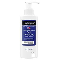 Neutrogena Norwegian Formula Fast-Absorbing Hand Cream (1x 150ml), Lightweight and Non-Greasy Hand Cream for Dry Hands, Nourishing Formula to Support Softer Skin, Suitable for Sensitive Skin
