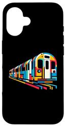 Underground Tube Train Subway Locomotive Railway Enthusiast Case for iPhone 16