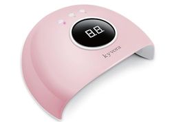 Lampe UV/LED KYVORA 36W pour séchage des ongles vernis semi-permanent et gels, affichage digital de la minuterie, qualité professionnelle, Rose