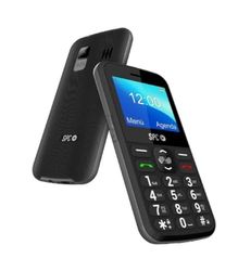 SPC Fortune 2 - Mobiele telefoon voor senioren, met grote knoppen, SOS-knop, intelligente beltoon en meldingen, extra hoog volume, externe configuratie, laadstation, USB-C, zwart
