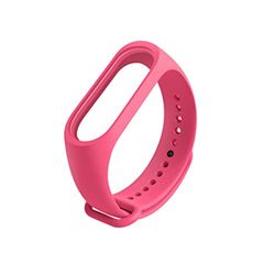 Armbanden voor Xiaomi Mi Smart Band 4 / Mi Band 3, kleurrijke vervangende horlogeband siliconen armband voor Xiaomi Mi Band 4 / Mi Band 3 - zacht roze