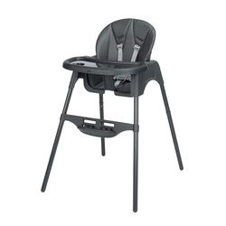 Bebeconfort Meely Plus, 2-in-1 Baby Kinderstoel, 6 maanden - 3 jaar, Gevoerd Kussen, Lichtgewicht (4 kg) Peuterstoel, Verstelbare Voetensteun Tray, Met 1 hand Verstelbare Rugleuning, Tinted Graphite