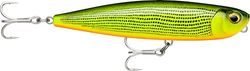 Rapala - Precisione dell'esca di pesca Xtreme Pencil Exo Plastic Construction - Lurer galleggiante Sea - Profondità di nuoto di superficie - Taglia 10,7 cm / 21g - Made in Estonia - Dorado dorato