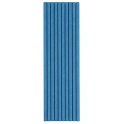 Unique Party 80533 Milieuvriendelijk Blauw Papier Stro-Glitz Blauw & Zilver Verjaardag-Pack van 10