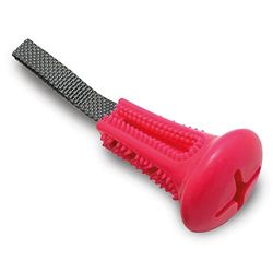ARQUIVET Roze tandenborstel S met handgrepen, speelgoed voor alle honden, hondenaccessoires om te kauwen, kunststof speelgoed om te kauwen, spelen en entertainment