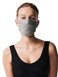 Chantelle Unisex Adult Facemask Soft-01 mond en neusmasker voor volwassenen, lichtgrijs, één maat