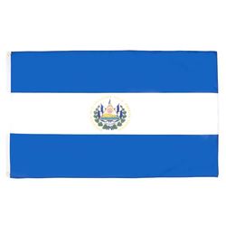 AZ FLAG - Drapeau El Salvador - 90x60 cm - Drapeau Salvadorien 100% Polyester Avec Oeillets Métalliques Intégrés - Pavillon 50 g