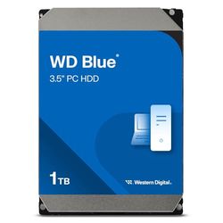 WD Blue 1TB per Desktop, Hard Disk interno da 3.5”, 7200 RPM Class, SATA 6 GB/s, Cache da 64 MB, Garanzia 2 anni