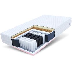FDM ACTIVEMAX Matelas à Ressorts, Polyester, Blanc, 140 x 200 cm