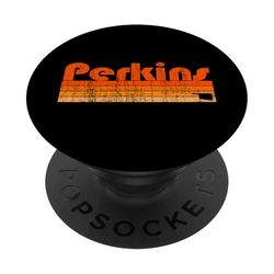 Perkins, Oklahoma, estilo retro de los años 80 PopSockets PopGrip Adhesivo