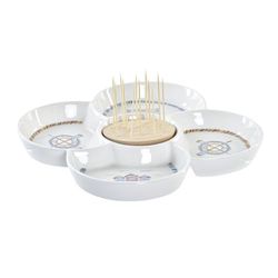 Amuse-Gueule Grès Bambou 21.5x21.5x2.5 Multicolore