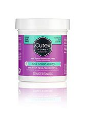 Cutex Almofadas removedoras de verniz de unhas, pré-embebidas com jojoba e óleo de amêndoas doces, 1,0 unidades