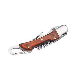 LAGUIOLE - Multifunctional folding knife - 4 functions - Pakka wood - brown