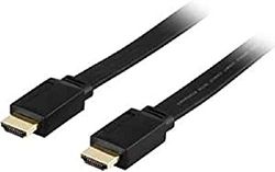 Deltaco HDMI-1030F HDMI kabel 3 m HDMI Type A (Standaard) Zwart - HDMI kabel (3 m, HDMI Type A (Standaard), HDMI Type A (Standaard), 3D, Zwart