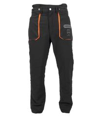 Oregon Yukon Kettingzaag-snijbeschermingsbroek, type A klasse 1, maat 2XL (XXL, EU 58-60) (295435/2XL), zwart