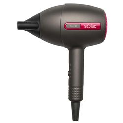 Solac SH7087 Fast ionic Dry 2000 – Sèche-cheveux 2000W, 2 vitesses, 2 températures, Bouton d'air froid, Technologie Ionique, Ultra fast drying, Soft touch, Concentrateur, Noir