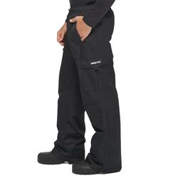 Arctix Sentinel Pull Over Fleece-Lined Cargo Snow Pants, Pantaloni da Neve Uomo, Nero, 2X-Large (44-46W 34L)
