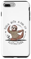 Carcasa para iPhone 7 Plus/8 Plus Yoga With a Side of Slothitude - Sloth Doing Yoga