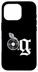 Old School OG Hip Hop Head Vinyl, CDs, Tapes 80s 90s Retro Case for iPhone 16 Pro