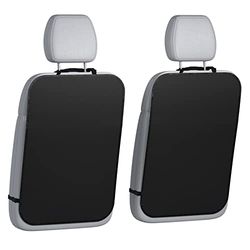 Autostoelrugbeschermers van lebogner - Luxe Kick Mat stoelhoezen voor de achterkant van uw voorstoelen 2 stuks, X-Large Auto achterbankbeschermer, perfecte achterbank kind Kick Guard Seat Saver