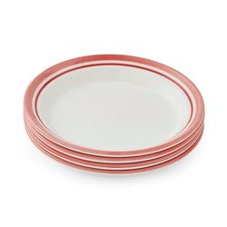 Potter's Stripe Set of 4 Side Plates, Red