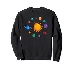 Regalo solar de la Tierra solar y otros planetas del sistema solar Sudadera