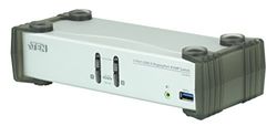 ATEN CS1912 2-Port USB 3.0 DisplayPort KVMP Switch (Cables included), Silver