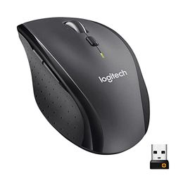 Logitech M705 Marathon Mouse Wireless, Ricevitore USB Unifying 2,4 GHz, 1000 DPI, 5 Pulsanti Programmabili, Durata Batteria di 3 Anni, Compatibile con PC, Mac, Laptop, Chromebook - Grigio