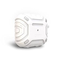 ZAGG Gear 4 Apollo - Custodia protettiva a scatto per AirPods (3a generazione), sottile, in silicone, ricarica wireless, colore: Bianco