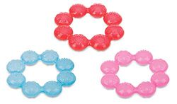 Nuby Coolbite, anel de morder, 4 m, cores sortidas