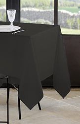 Stof - Nappe - Taille 145x300 cm - 100% Polyester - Couleur Anthracite - Modèle Nelson - Rectangulaire - Linge de Table - Lavable 30° - Qualité Exceptionnelle