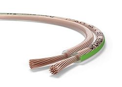 Oehlbach Speaker Wire SP-7 Stereo HI-FI Luidsprekerkabel, OFC Zuurstofvrij Koper, 2 x 0,75 mm², Mini-Spoel, Glashelder, 20 Meter