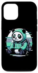 Custodia per iPhone 15 Pro Panda Alieno UFO Panda extraterrestre