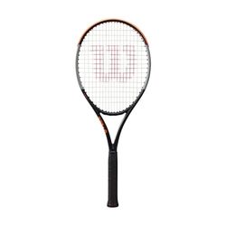 Wilson Racchetta da Tennis Burn 100 ULS V4.0, per Giocatori Amatoriali Ambiziosi, Nero/Grigio/Arancione, WR045010U0
