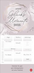 Planificador creativo para dos momentos de la felicidad 2025: el calendario en blanco para parejas para que lo hagas tú mismo. Deja volar tu inspiración: ... 45 cm - 3 columnas (calendario