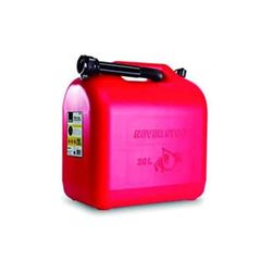 BIKAIN - Jerrican Essence - 20 litres - Bidon en Polyéthylène - Norme Un pour Transport de Matières Dangereuses - Résistant aux Additifs de Carburant - avec Tuyau - Modèle B20ECO