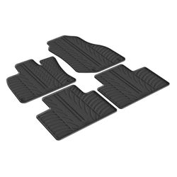 Gledring Set of Rubber Mats Compatible with Lynk & Co 01 2021- (T Profile, 4 Pieces)