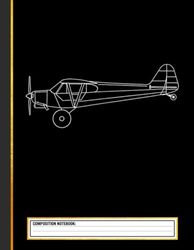 Classic Airplane Pilot Composition Notebook