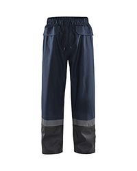 BLAKLADER 132220038699XXXL Level 2 - Pantaloni Impermeabili da Pioggia, Colore Blu Navy/Nero, Taglia XXXL