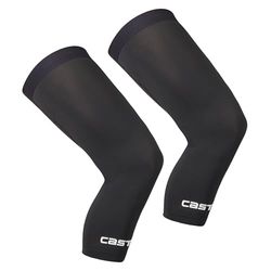 CASTELLI UPF 50+ Light Kniesleeves – lichte kniewarmer, UPF 50+ zonbescherming, ademend en compact, zwart, L