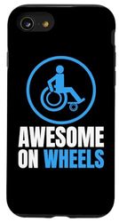 Carcasa para iPhone SE (2020) / 7 / 8 Awesome On Wheels Muleta Silla de Ruedas Amputación