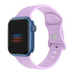 Pulsera compatible con Apple Watch 38 mm, 40 mm, 41 mm, correa de repuesto deportiva compatible con iWatch Series 7 6, 5, 4, 3, 2 1 SE(lavanda), lavanda, 38mm/40mm/41mm