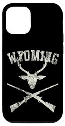 Carcasa para iPhone 14 Pro Vintage Wyoming Deer Hunter Elk Hunter