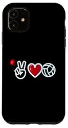 Peace Love Volleyball Player Tie Dye Style Women Teen Girls Case for iPhone 11