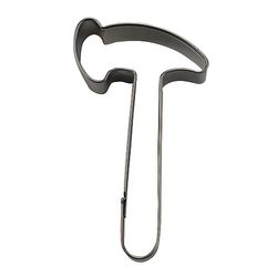 Städter 10IT4018598199033IT10 Stampini per Biscotti a Forma di Martello, Argento, 8 Cm