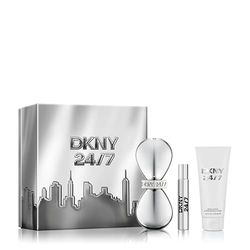 DKNY 24/7 Coffret Cadeau Femme, Eau de Parfum 100 ml + Mini EDP 15 ml + Lotion pour le Corps 100 ml, Parfum Floral Boisé Longue Durée