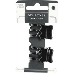 MyStyle 2cm Nylon Claw Style Hair Clip, In Black Colour