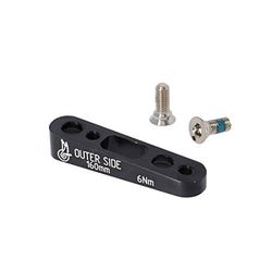 Campagnolo Unisex-Adulto FlatMount Adattatore, Nero, Taglia Unica